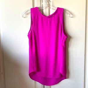 J. Crew Silk Sleeveless Blouse Fuschia Pink Size 4